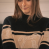 Pull PL-Noris Noir & Camel – Pénélope