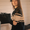 Pull PL-Noris Noir & Camel – Pénélope