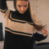 Pull PL-Noris Noir & Camel – Pénélope