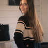 Pull PL-Noris Noir & Camel – Pénélope