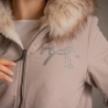 Bombers PL-Lyon Réversible Taupe & Off-White – Blouson femme