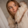 Bombers PL-Lyon Réversible Taupe & Off-White – Blouson femme