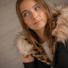 Bomber femme réversible noir et léopard - Pénélope