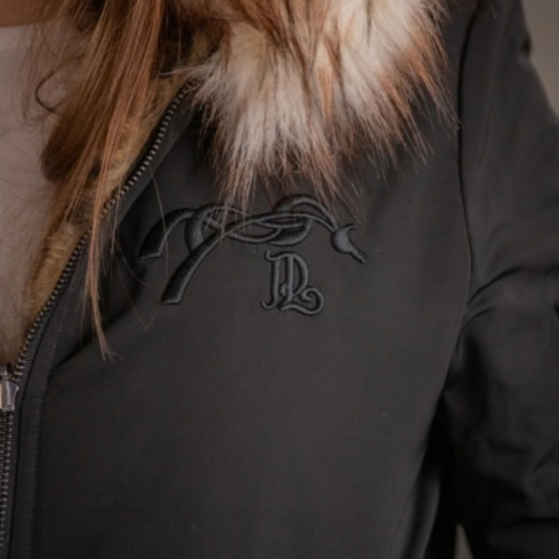 Bomber femme réversible noir et léopard - Pénélope