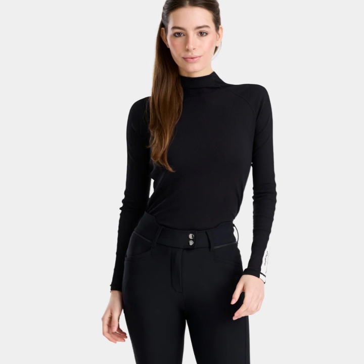 Tee-shirt anti UV équitation Solaris Noir - Horse Pilot
