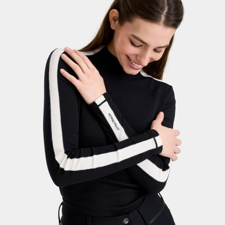 Tee-shirt anti UV équitation Solaris Noir - Horse Pilot